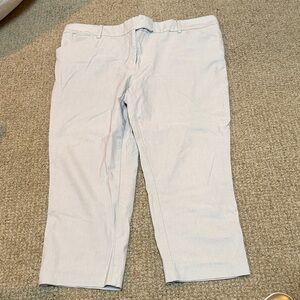 Land and Sea Cropped Pants. Light weight khaki